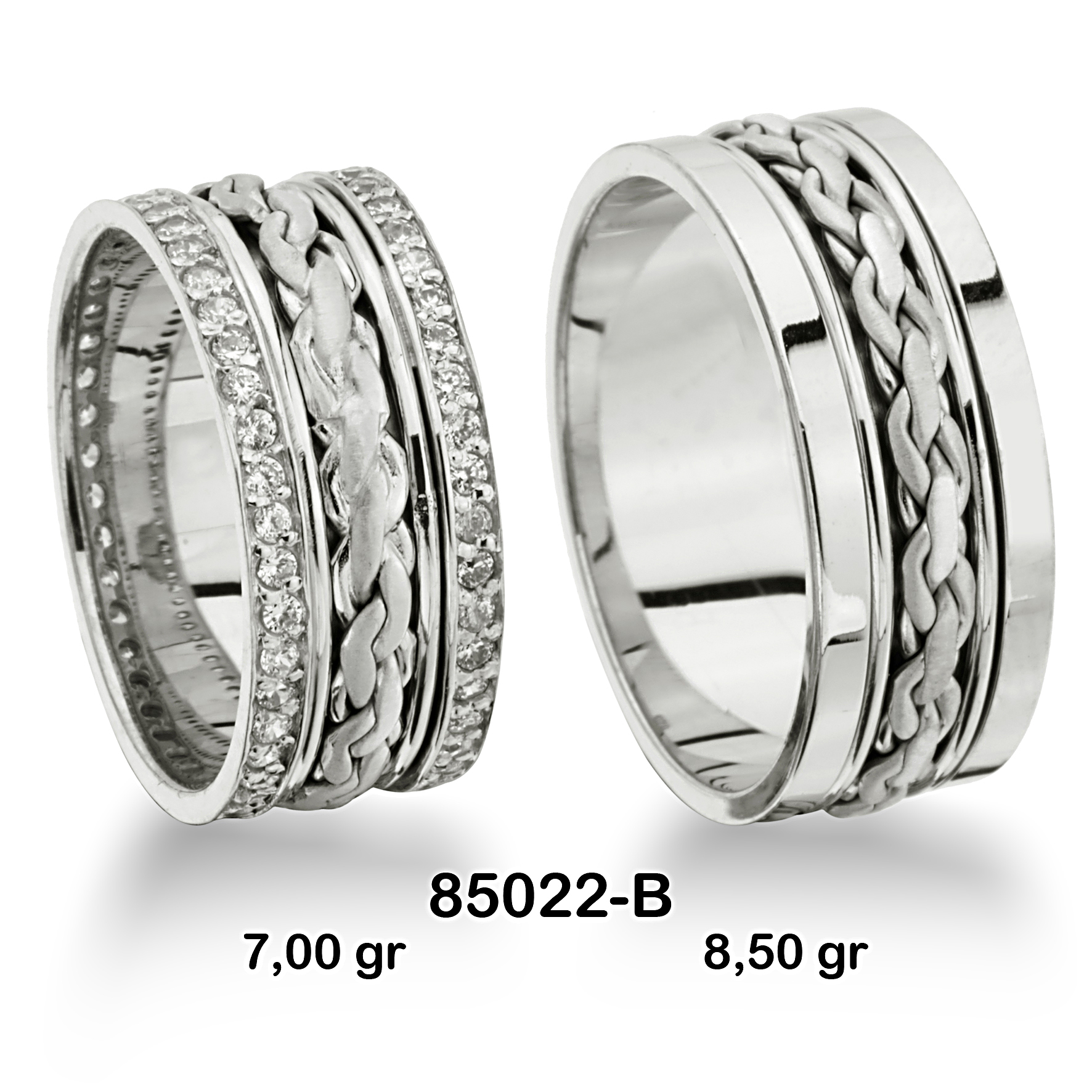 Beyaz Alyans Modeli-85022-B